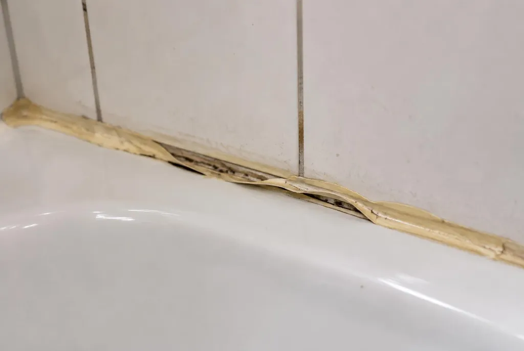 Kitbedrijf Sassenheim – loslatende kit naast het bad